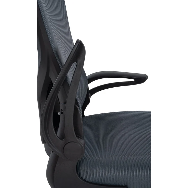 DELUKE® Bürostuhl Ergonomisch CHOPO Schreibtischstuhl mit Netzbespannung Höhenverstellbarer Drehstuhl, Arbeitsstuhl mit Armlehne Computerstuhl 120 kg Grau – Bild 5