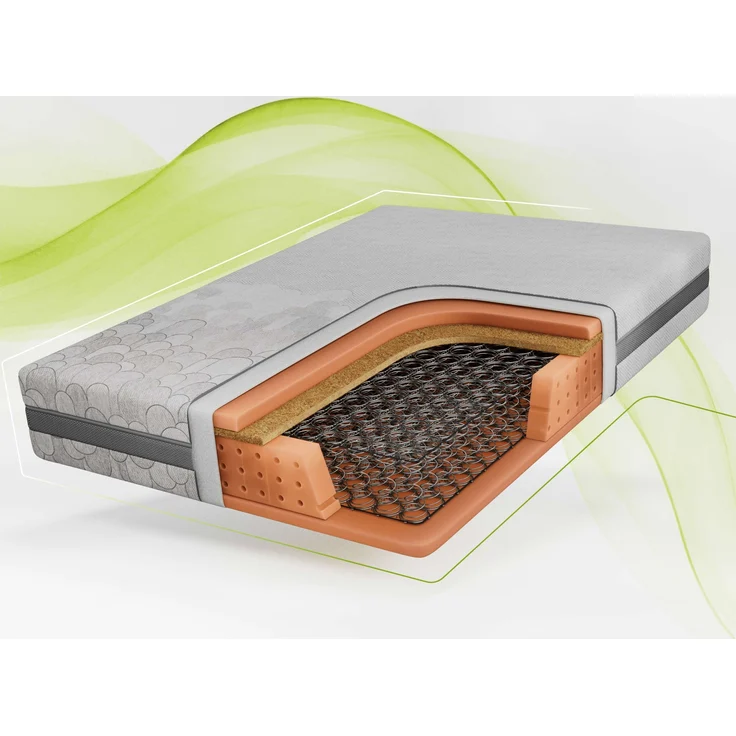 Bonellfederkernmatratze mit Kokos, Komfortschaum & gleichmäßiger Druckverteilung – robust & atmungsaktiv – Härtegrad H3/H4 – 90 x 200 cm – NOVA – LUX – Bild 1
