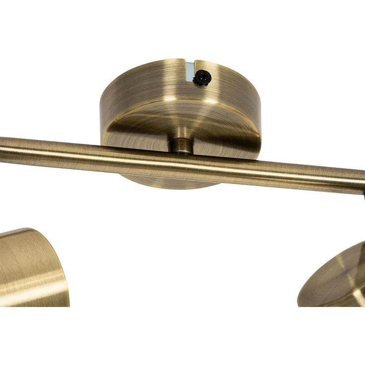 Qazqa LED Aufbaustrahler Jeana, ohne Leuchtmittel, GU10, Bronze, Modern, Stahl, 2-flammig – Bild 3