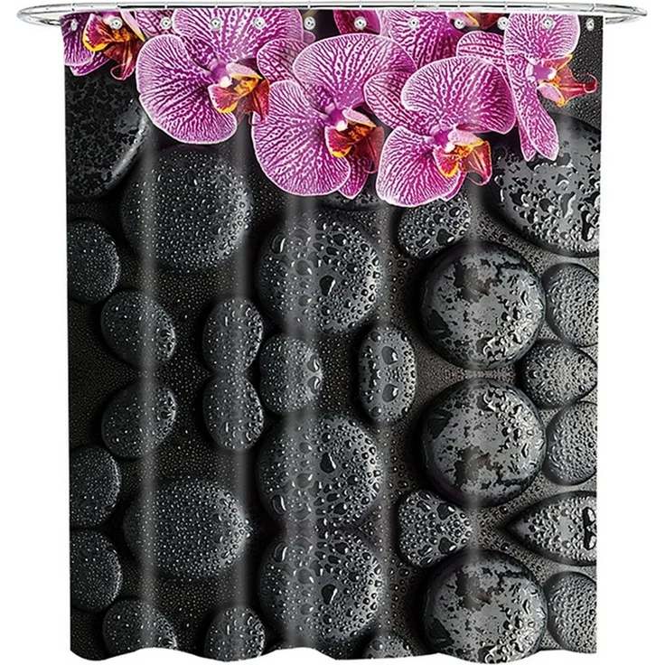 Sanilo Duschvorhang 180 x 200 cm, viele schöne Duschvorhänge zur Auswahl Breite 180 cm, 100% wasserdicht, Anti-Schimmel-Effekt, hochwertige Qualität – Bild 2