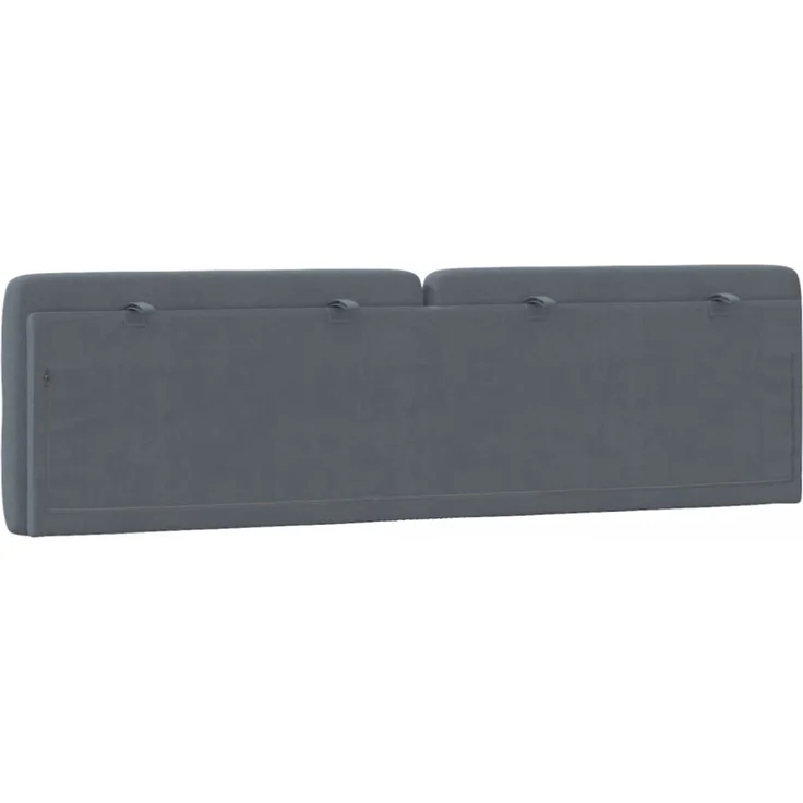 vidaXL Kopfteil-Kissen Dunkelgrau 180 cm Samt 374740 – Bild 3