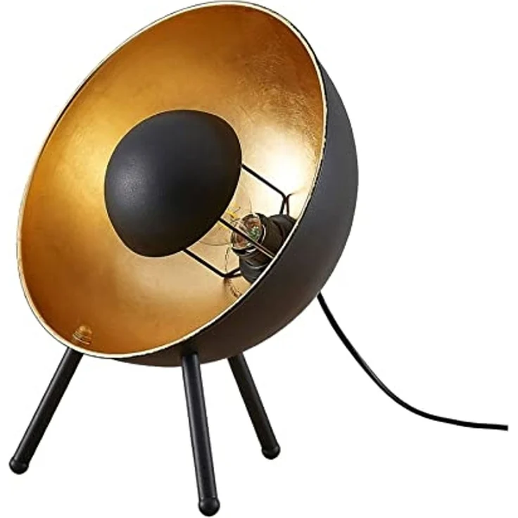 Lindby Tischleuchte Muriel, Metall, Schwarz IP20, 1x60 W – Bild 1