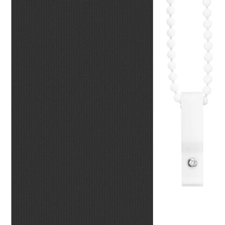 vidaXL Verdunkelungsrollo Schwarz 155x130 cm Stoffbreite 151,6 cm 4010853 – Bild 9