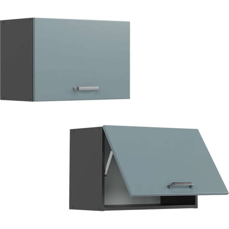 Hängeschrank R-Line Blau-Grau 60 cm Flach Vicco – Bild 5