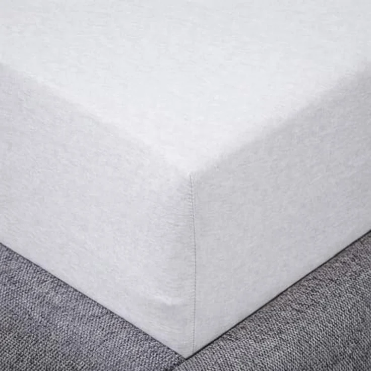 Traumschloss Spannbettlaken Comfort, Jersey, Silber (Hell), 90-100x200, 100% Baumwolle – Bild 3