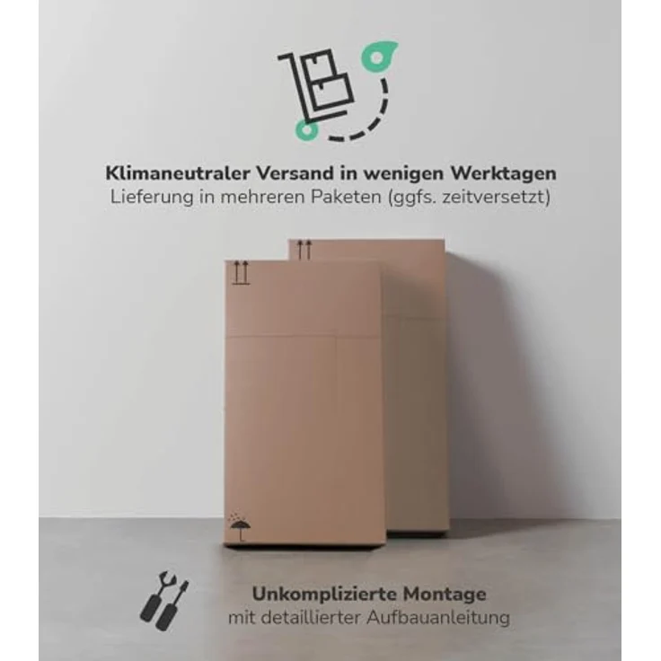 mokebo Hochschrank Der Kapitän (mit 5 Einlegeböden) hoher Badschrank oder Badezimmerschrank Schwarz-Anthrazit – Bild 6