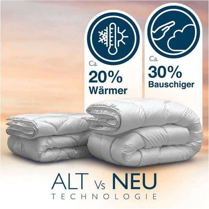 John Cotton Microfaserbettdecke Royal, Bettdecken für Sommer und Winter, Füllung: aus voluminöser und flauschiger Polyester, Bezug: Microfaser, 100% Polyester, Bettdecke 135x200 cm, 155x220cm, hochwertige Qualität – Bild 3