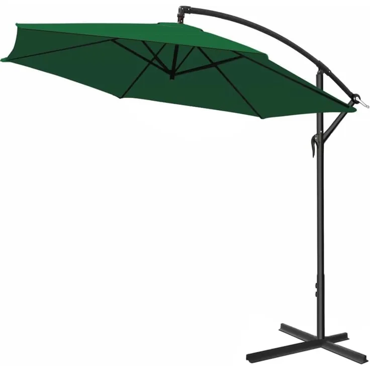 Kingsleeve Ampelschirm Ø 300cm Grün mit UV-Schutz 50+ wasserabweisend Sonnenschirm