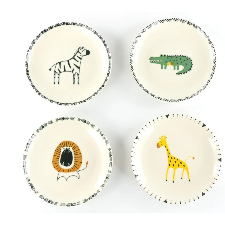 Safari Bunt, Teller 21 cm 4-tlg (mo) – Bild 1