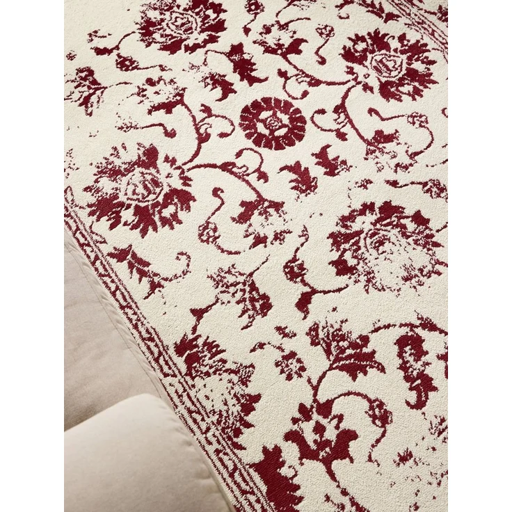 Interiyou Teppich Suzuka, Rund, Höhe: 6 mm, Teppich Kurzflor, Vintage, Orientalisch, Wohn- und Schlafzimmer – Bild 3