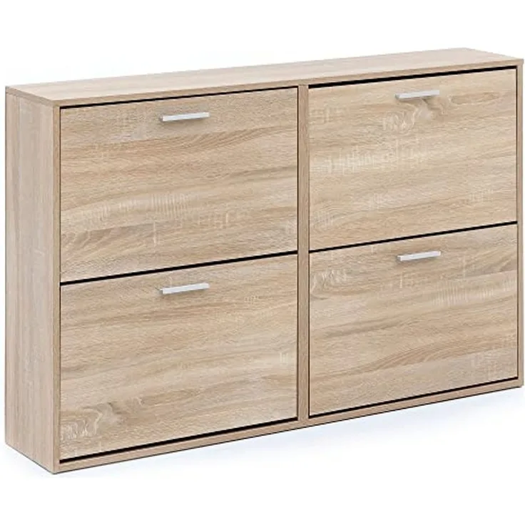 Schuhschrank in Grau - 120x24x81cm (LxBxH)