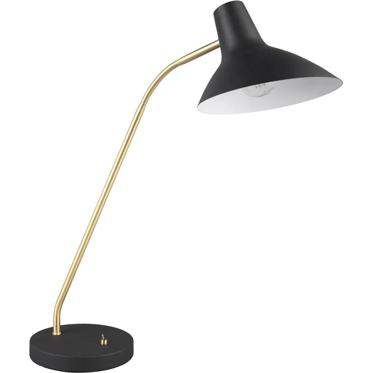Tischleuchte, schwarz, gold, verstellbar, H 54 cm – Bild 6