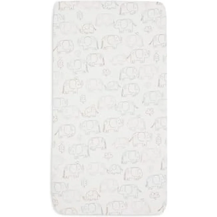 Jollein Spannbettlaken Jersey 60 x 120cm - Elephan – Bild 2