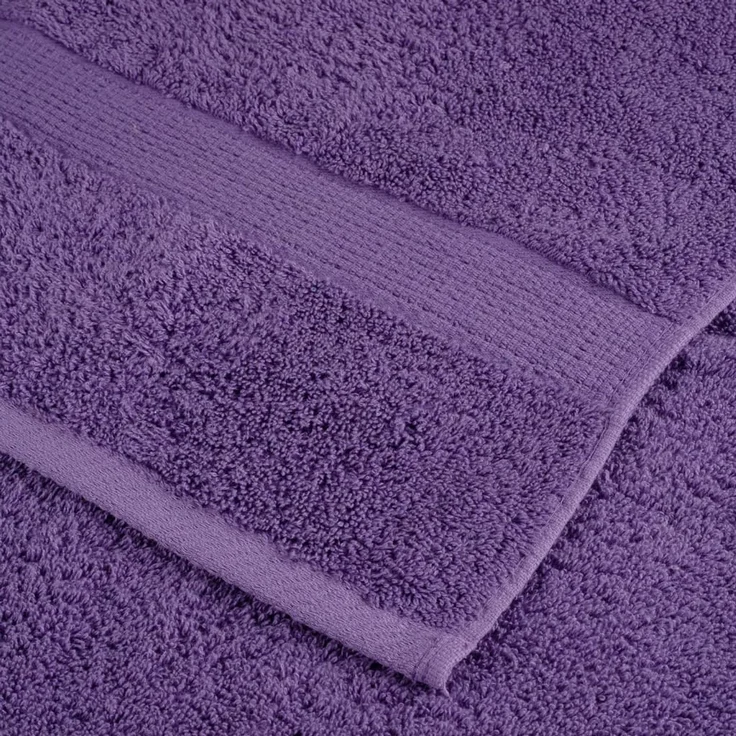 vidaXL Premium-Duschtücher SOLUND 2 Stk. Lila 70x140 cm 600 g/m² 137356 – Bild 6