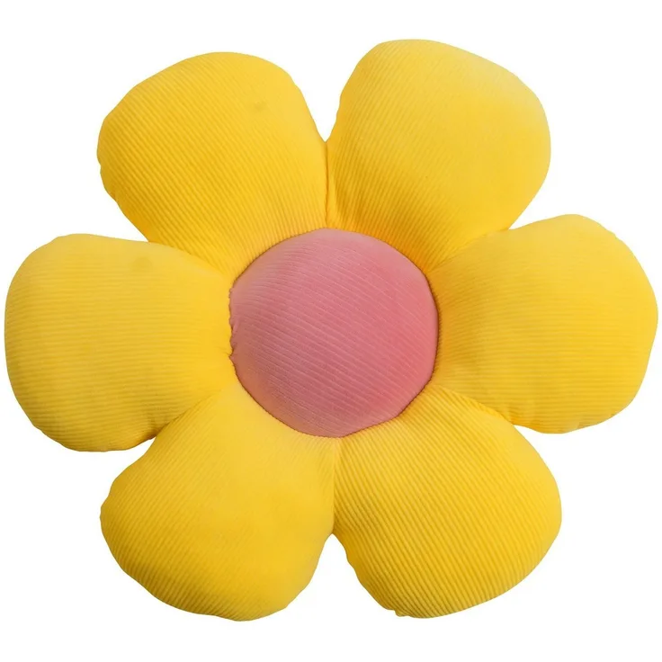 Magma Heimtex Dekokissen Formkissen Blume Minnie Cordsamt, gefüllt frische Farben leicht