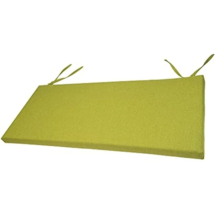 chilly pilley Bankkissen Bankauflage Polsterauflage Reißverschluss mit Schlaufen Kissen für Gartenbank Gartenbankauflage für Gartenmöbel Sitzkissen & Rückenkissen Outdoor (140 x 40 x 5 cm, Grün) – Bild 4