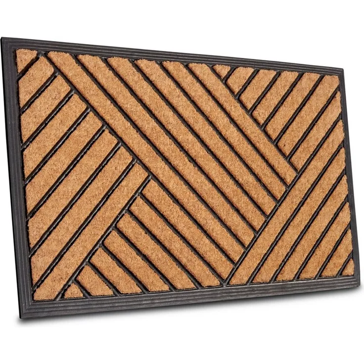 HANSE Home Fußmatte Mix Mats Gummi Kokos Crossings, Türmatte, rechteckig, Höhe: 20 mm, Strapazierfähig, pflegeleicht, robust, wetterfest, UV-beständig