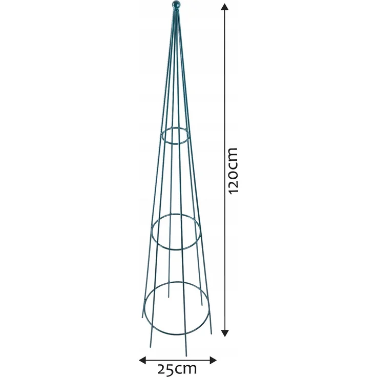 KADAX Pflanzenstütze für den Garten, Rankenkegel, 120 cm – Bild 2