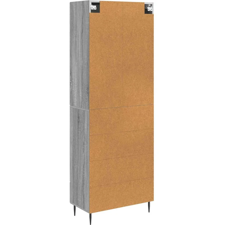 vidaXL Schrankset 2 pcs Grau Sonoma 66 x 34,5 x 90 cm Holzwerkstoff 3416643 – Bild 6