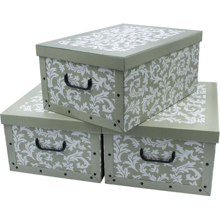 Spetebo Aufbewahrungsbox (Set, 3 St, Aufbewahrungsboxen), Stapelbox Geschenkbox – Bild 1