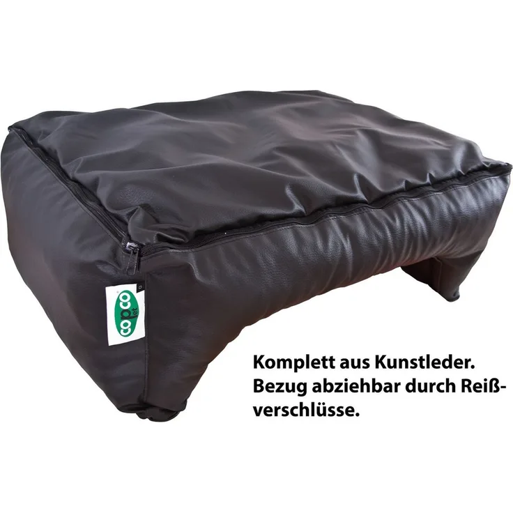 CopcoPet Tierbett Orthopädisches Hundebett / Wendebett Kleine bis Große Hunde, Kunstleder