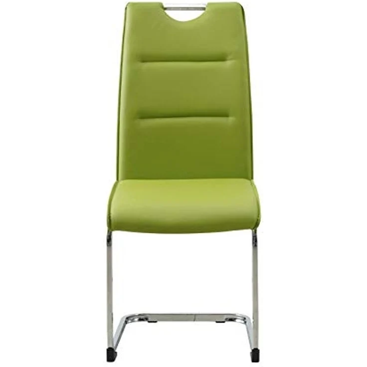 HTI-Line Esszimmerstuhl Schwingstuhl 4er Set PU grün DannyC (Set, 4 St), Freischwinger Esszimmerstuhl Kunstleder – Bild 4