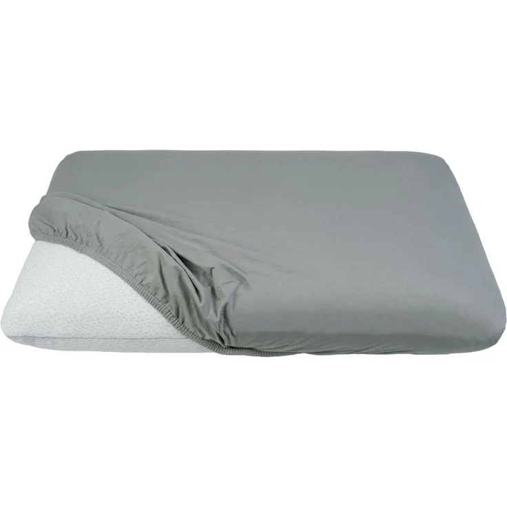 beties Kissenbezug BasicSoft, (1 Stück), Premium Feinjersey Nackenstützkissen-Spannbezug 40x70 cm silber-grau – Bild 3