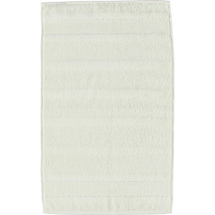 CAWÖ Gästetuch, 3er Pack - Noblesse2, Walkfrottier, Velours-Streifen, Baumwolle, einfarbig Natur 30x50cm – Bild 2