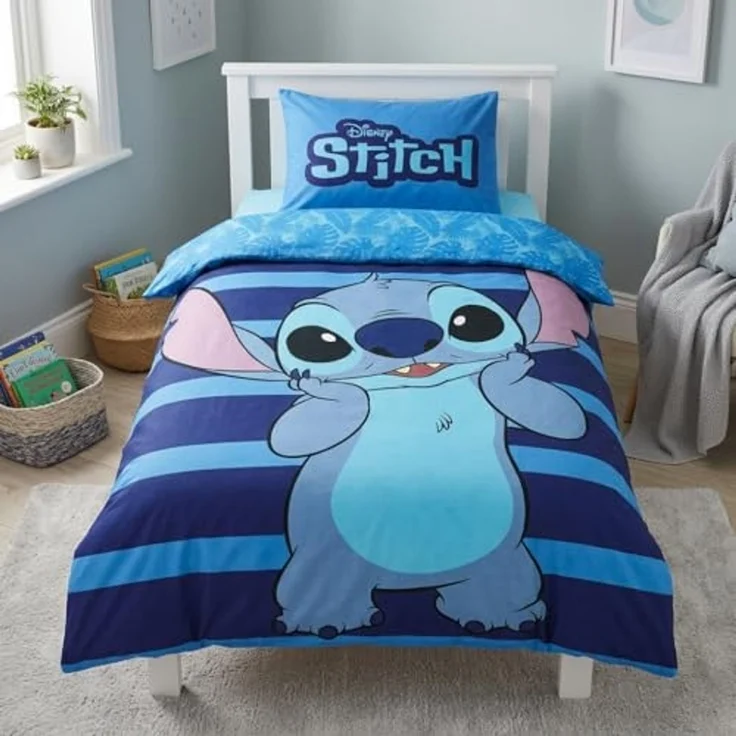 Lilo & Stitch Bettwäsche für kleine Fans – Blaues Design Wendebettwäsche 135x200 cm – Bild 4