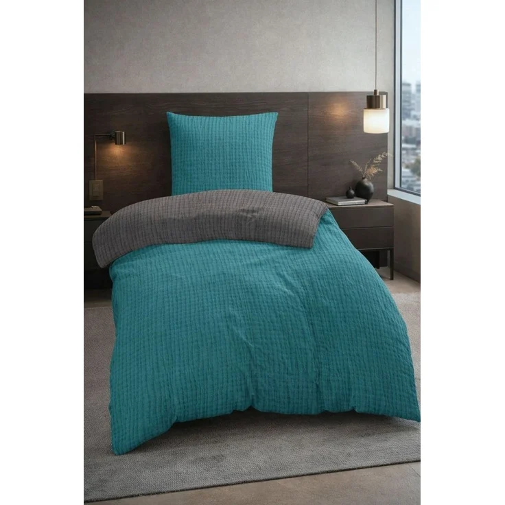 One Home Bettwäsche Musselin Malou, Musselin, 2 teilig, Komfort, weiche Baumwolle für Sommer und Winter geeignet – Bild 2