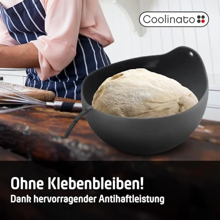 Coolinato Brotbackform Backform aus Silikon, (Set 2-tlg), Hitzebeständige 3-in-1 Universalschüssel, 2er Set – Bild 6