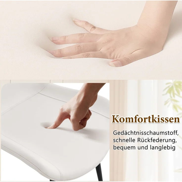 Esstisch-Set mit Glasintarsie & Ablage, Ø 100x76 cm, Schwarz in Holzoptik/Weiß – Bild 8