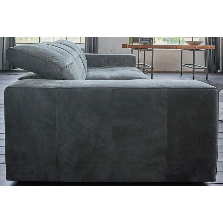 Sofa Ledersofa GIGANT 4 Sitzer Leder nobile anthrazit 86 x 148 x 295 cm – Bild 5
