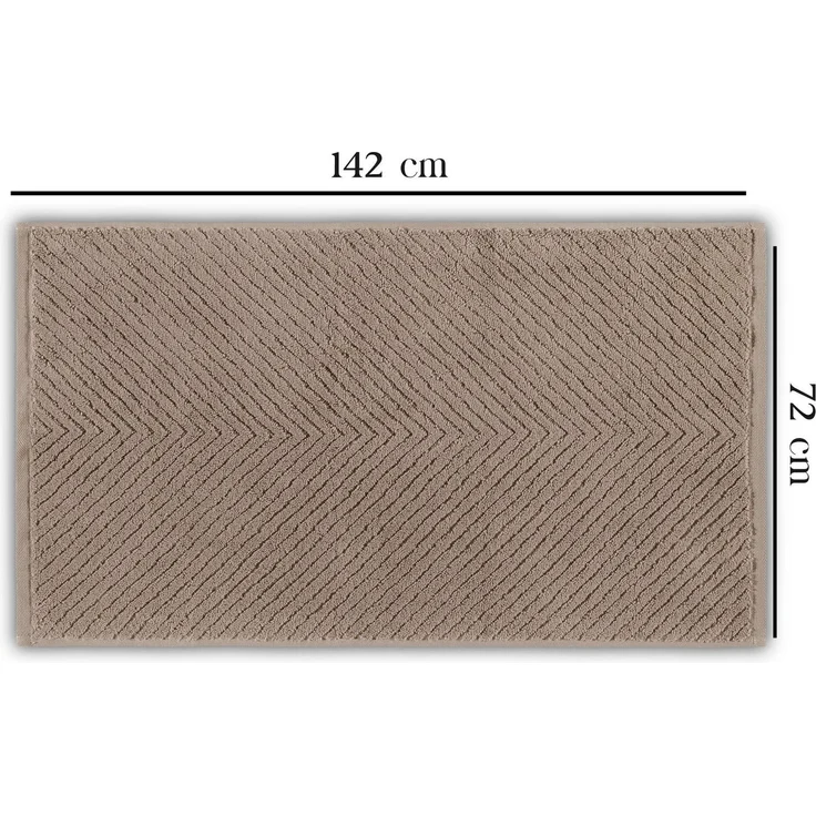 Mijolnir 'Chevron - Brown' Badetuch, Braun, 76 x 142 cm – Bild 3