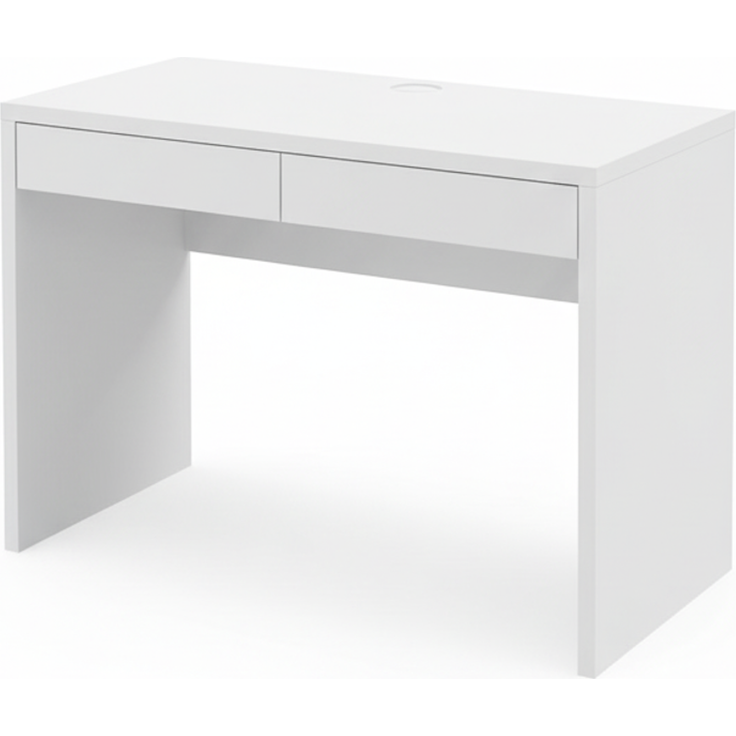 Shefa Computertisch Vikko Weiß - Moderner Schreibtisch 100x59 cm – Bild 3