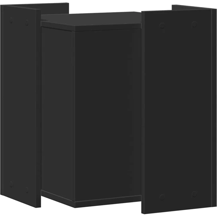 vidaXL Katzenklo Schwarz 42x42x51 cm Holzwerkstoff 857743 – Bild 5