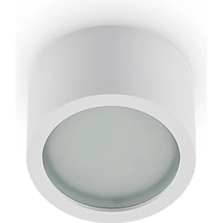 Arcchio Downlights Nieva, moderne 1-flammige Deckenleuchte aus weißem Aluminium mit GX53 Fassung, Einbauleuchte für Flur und Wohnräume – Bild 1