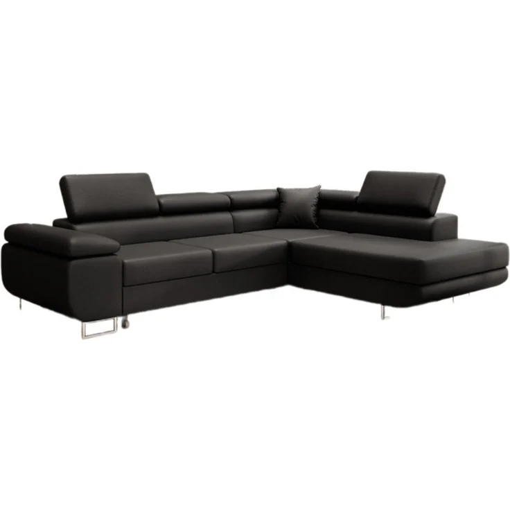 Luxusbetten24 Schlafsofa Designer Sofa Aston Kunstleder, mit Stauraum und Schlaffunktion – Bild 1