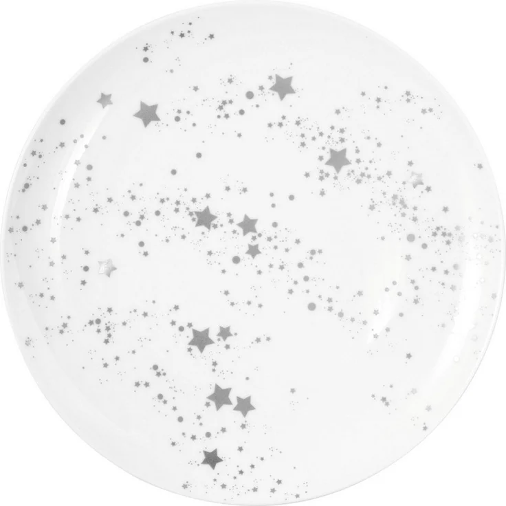 Seltmann Weiden Frühstücksteller Liberty - Silver Stars, (1 St), Teller rund 22,5 cm – Bild 3