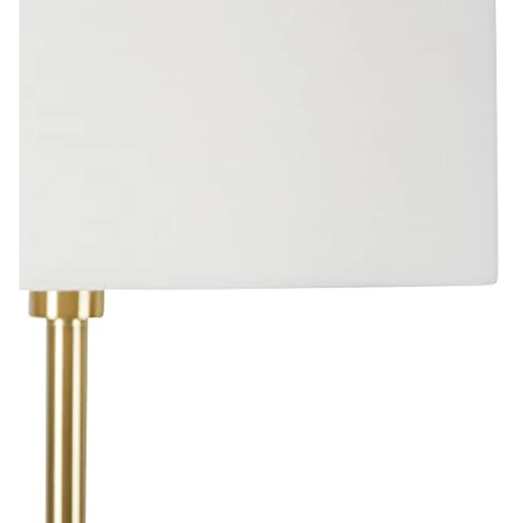 Qazqa Stehlampe Simplo stof, ohne Leuchtmittel, E27, Gold/Messing, Design, Stahl, 1-flammig – Bild 2
