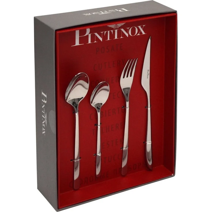 PINTINOX Besteck-Set Florence (24-tlg), 6 Personen, Edelstahl 18/10, spülmaschinengeeignet – Bild 5