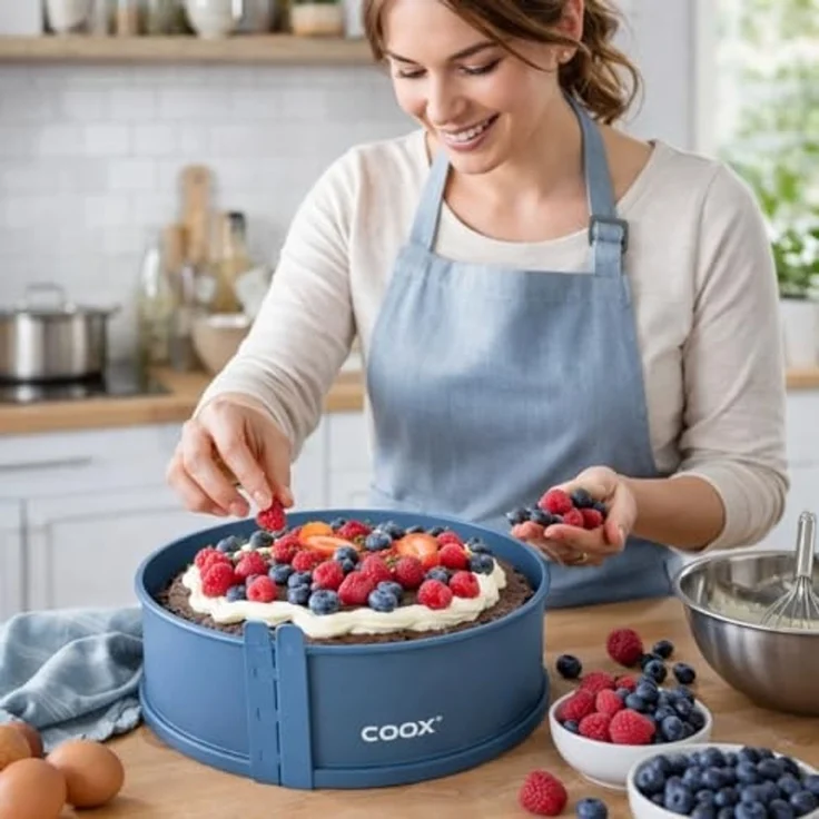 coox Backform coox Springform mit Glasboden ⌀ 26 cm in Graublau – Bild 5