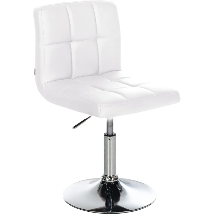 CLP Palma Lounger V2 Kunstleder Lounger höhenverstellbar und drehbar, weiß