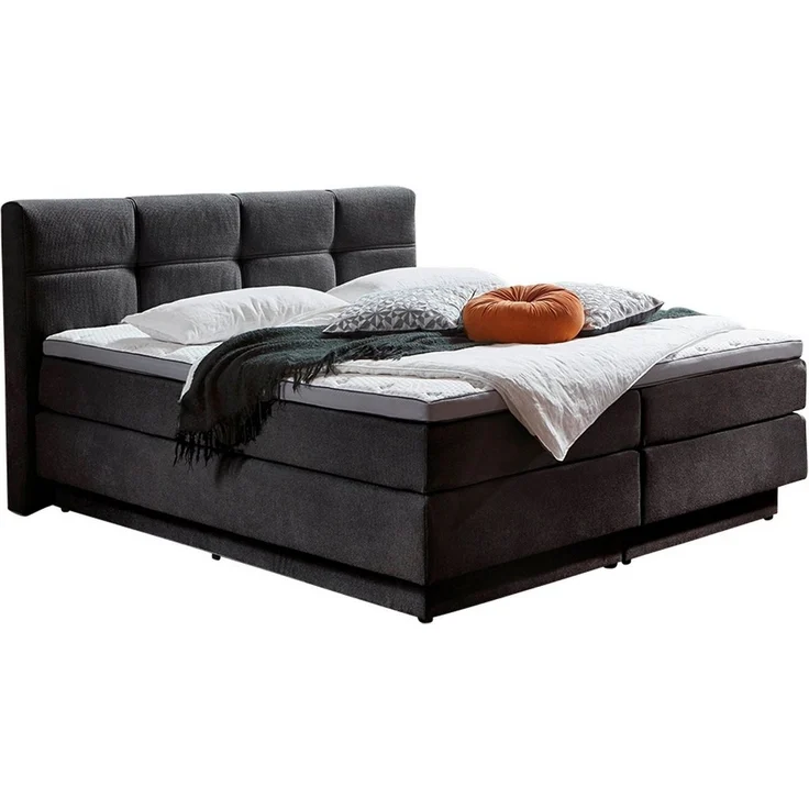 Sun Garden Boxspringbett PORTAGE, 180 x 200 cm, Härtegrad 2/3, inkl. Bettkasten und Topper – Bild 1