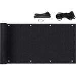 Balkon Sichtschutz Balkonabdeckung Balkonsichtschutz Balkonverkleidung blickdichte Windschutz, 90x600cm