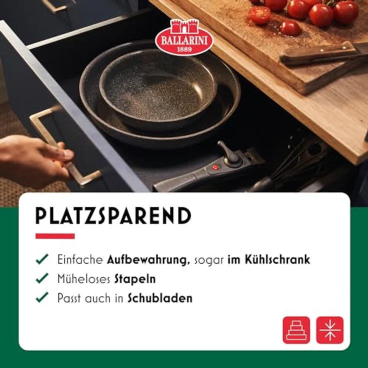 Zwilling BALLARINI Torre Bratpfannenset 3-tlg, Aluminium – Bild 7