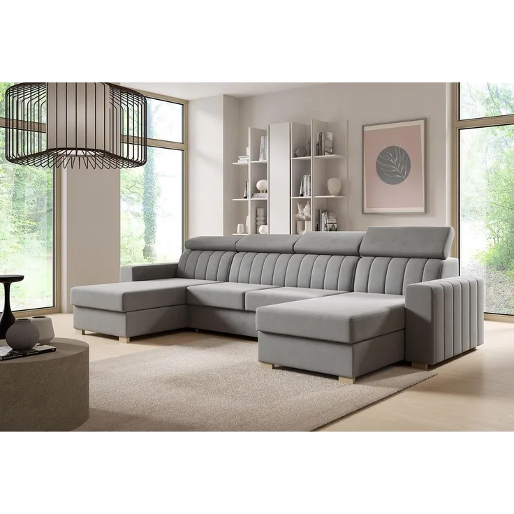 Ecksofa Avanti mit Schlaffunktion 325x170 cm Bettzeugablage Wohnzimmersofa, Couch, Soffa, Bettsofa, Sofa U Form- Monolith 84