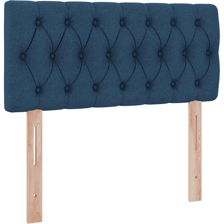 vidaXL LED-Speicherbett mit Matratze Blau 90 x 190 cm Stoff 3371180 – Bild 10