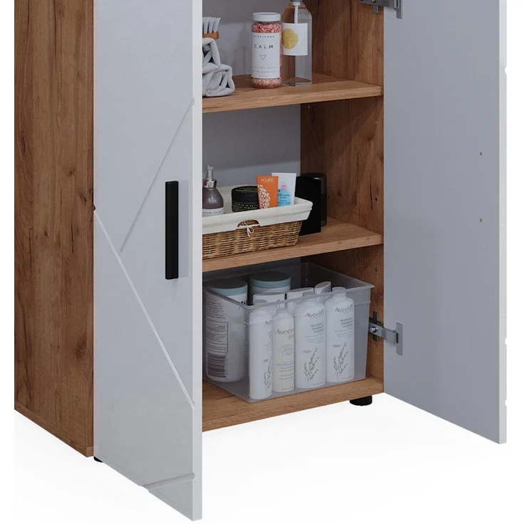 Vicco 'Irma' Midischrank, Holz, 81 x 30 x 60 cm, Eiche – Bild 6