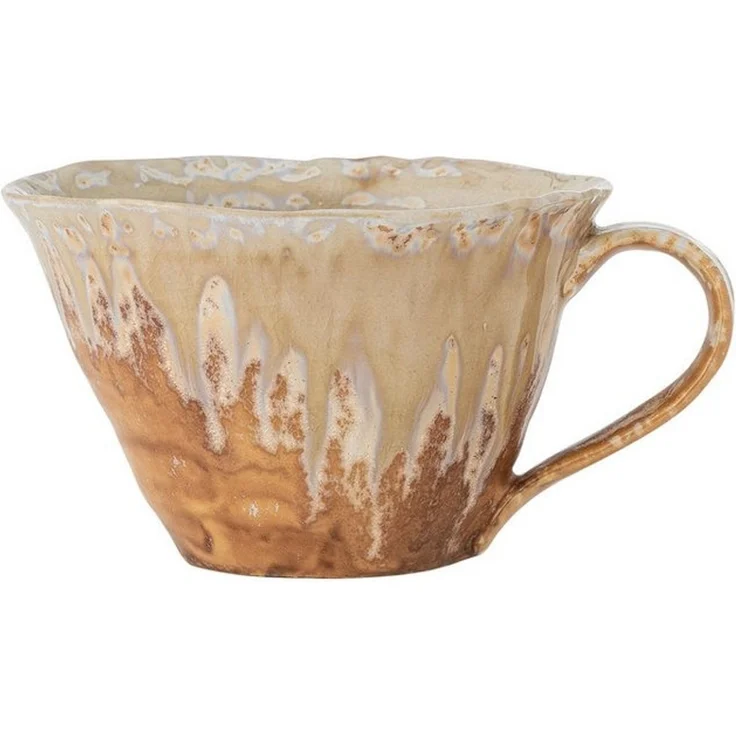 Bloomingville Tasse Bloomingville Milani Tasse, Natur, Steingut, 250 ml, Steingut – Bild 4